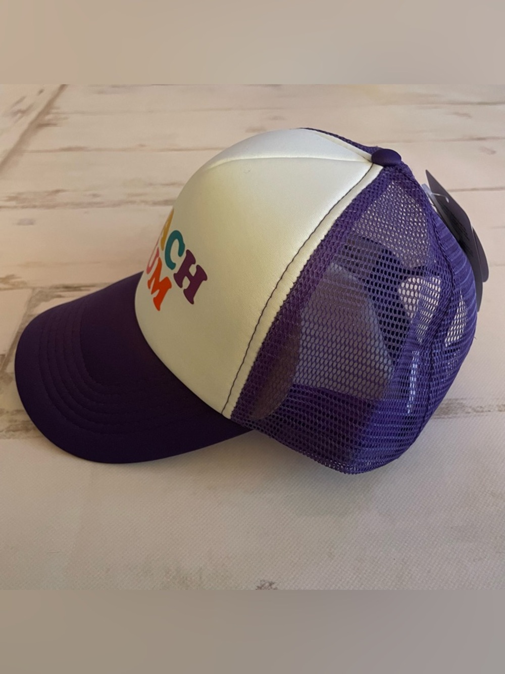 Pacific Brim Beach Bum Trucker Hat Purple - Picture 2 of 7